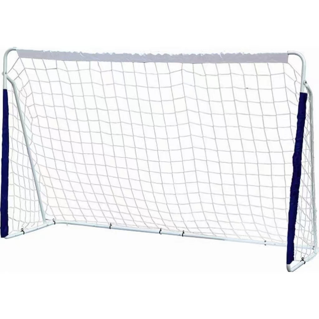 Portable 8' x 5' Soccer Goal Post with Net for Kids, Heavy Duty Steel Framed Football Shooting Training