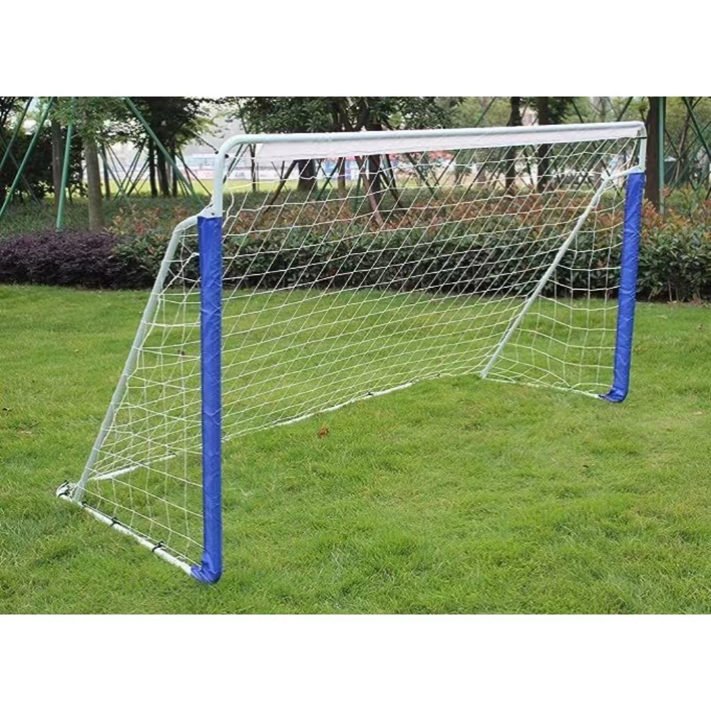 Portable 8' x 5' Soccer Goal Post with Net for Kids, Heavy Duty Steel Framed Football Shooting Training