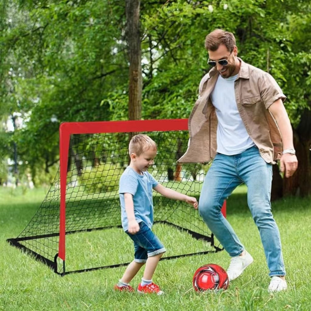 Kids Soccer Goal for Backyard Set - 2 Toddler Soccer Nets Training Equipment, Soccer Ball