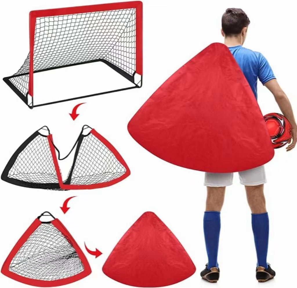 Kids Soccer Goal for Backyard Set - 2 Toddler Soccer Nets Training Equipment, Soccer Ball