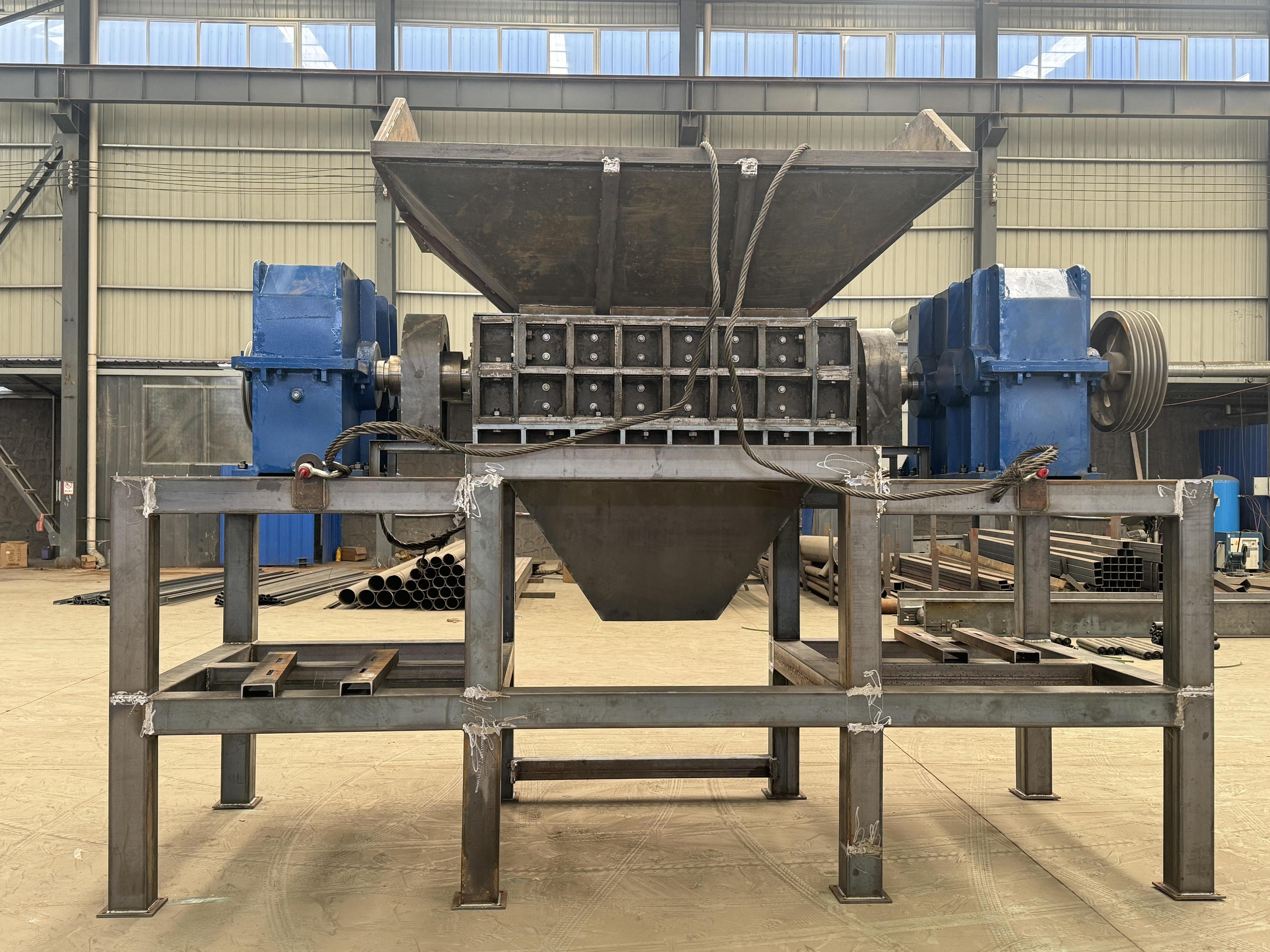 Model 1200 double shaft shredder Made in China double shaft shredder