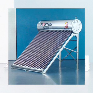 Hot Sale 100 200 300 Liters Vacuum Tube Solar Geyser Hybrid Pressurized Residential Solar Water Heater + Heat Pump