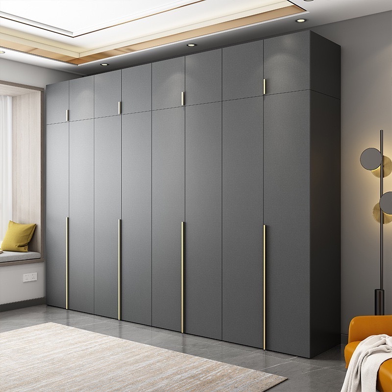 Modern and simple wardrobe/light luxury bedroom wooden combination wardrobe/minimalist and covered household wardrobe closet wardrobe