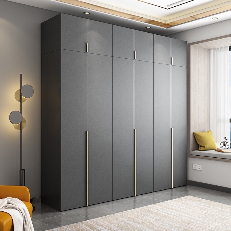 Modern and simple wardrobe/light luxury bedroom wooden combination wardrobe/minimalist and covered household wardrobe closet wardrobe