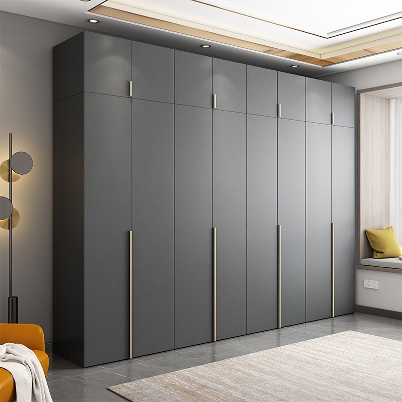 Modern and simple wardrobe/light luxury bedroom wooden combination wardrobe/minimalist and covered household wardrobe closet wardrobe