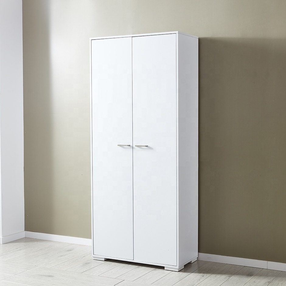 Environmentally Friendly 2 Sliding Wardrobe Door In Pure White Small Wardrobe Closets