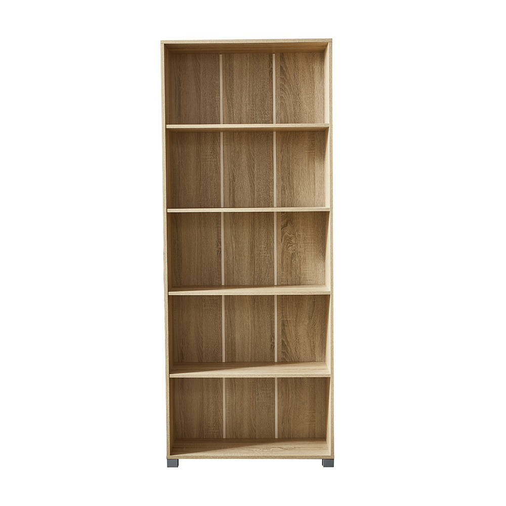 Modern  Comic Open Shelves Book Cases With OAK Colour Wooden Furniture Book Cases Bookshelf