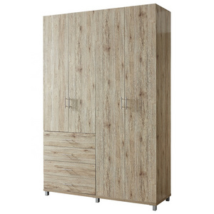 Modern Wardrobes Bedroom OAK Colour Wooden Wardrobe Large Wardrobe Cabinet Big Armoire