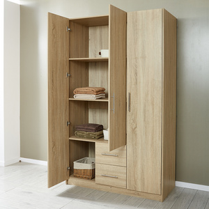 Modern Design 4 Sliding Door & Drawers Bedroom Furniture Wall Design Wooden Wardrobe Cabinet