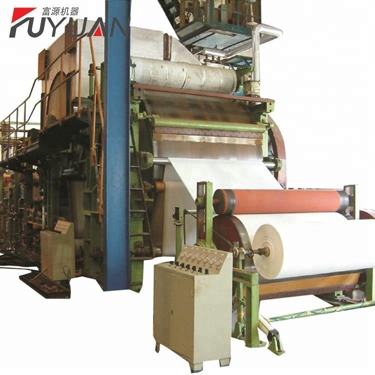 1880mm waste paper recycle processing converting product jumbo roll toilet tissue paper making machine price