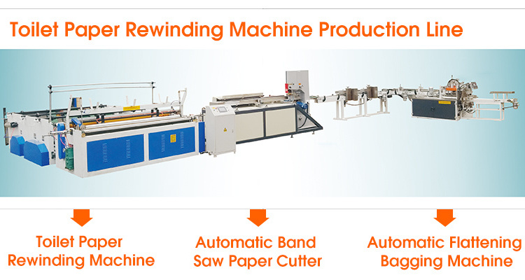 Small Manufacturing Machines Automatic Toilet Tissue Paper Making Rewinding Machine Complete Set