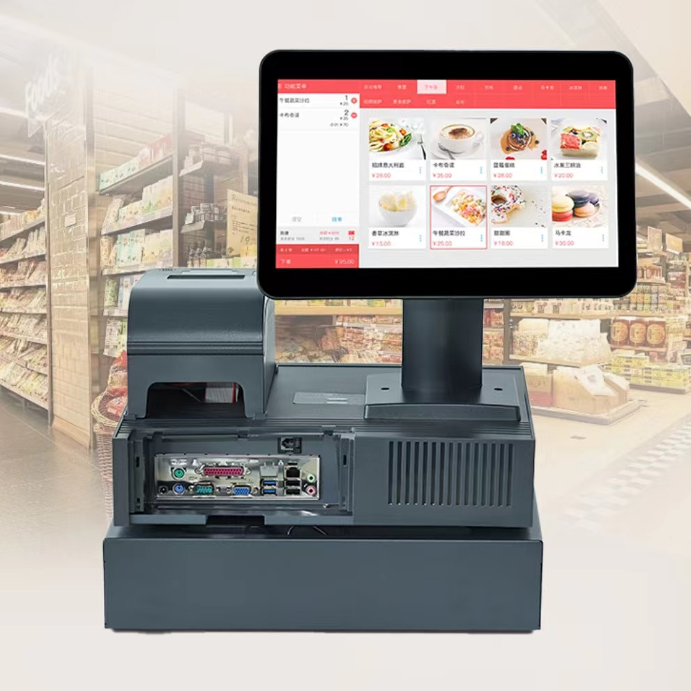 Desktop PosAndroid 11 Touch Screen Epos Till System Pos Printer Cash Register Machine for Small Business/Retail Store