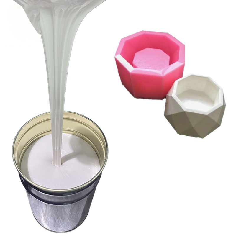 Hardness 30A Fast Curing Liquid Silicone for Mold Making Cement Concrete Plaster Flower Pot Molds