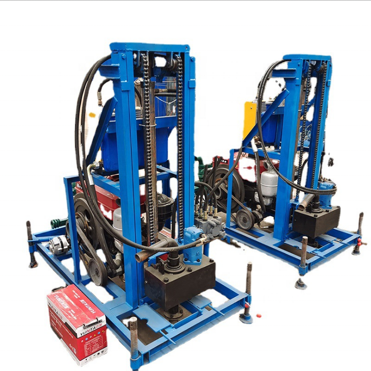 Drilling Machine for Water Wells Hydraulic Water Well Drilling Rig/Portable Digging Machines Hard Rocks Gravel Solid Land