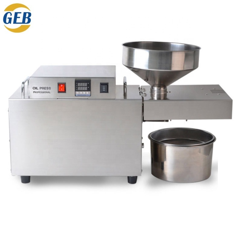 Hot selling seed oil extractor 110V/220V electric stainless steel mini hot cold peanut sesame almond seed oil press