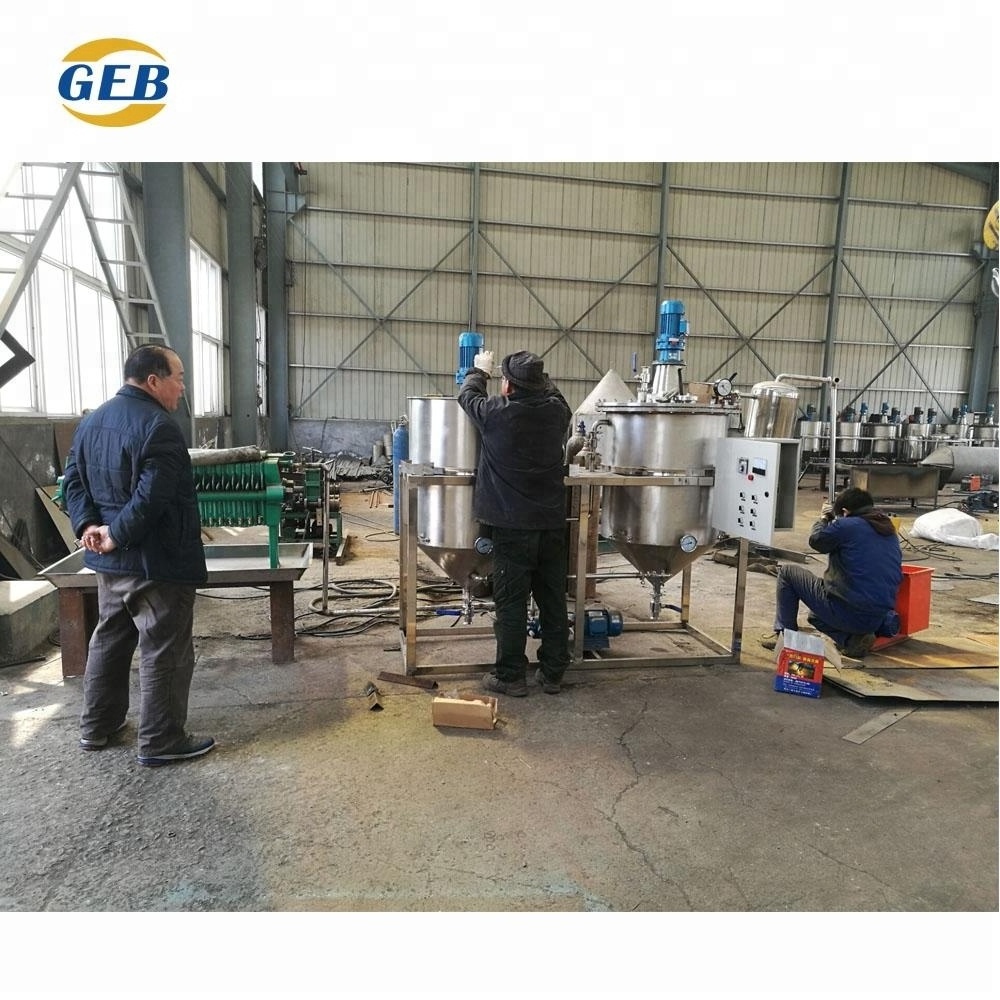 Mini oil refinery for sale vegetable oil refinery equipment small scale edible oil refining machinery