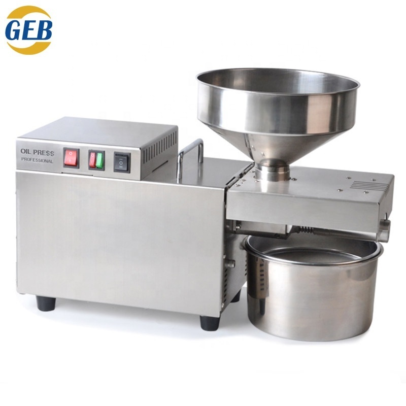 Hot selling seed oil extractor 110V/220V electric stainless steel mini hot cold peanut sesame almond seed oil press