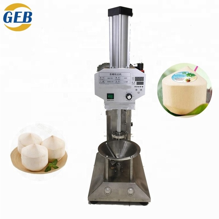 automatic green coconut skin removing cutting machine coconut peeling machine