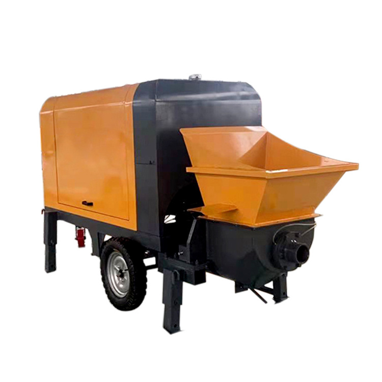 Mini Portable Pumpcrete Mobile Trailer Cement Pump Portable Small Diesel Concrete Pump For Sale