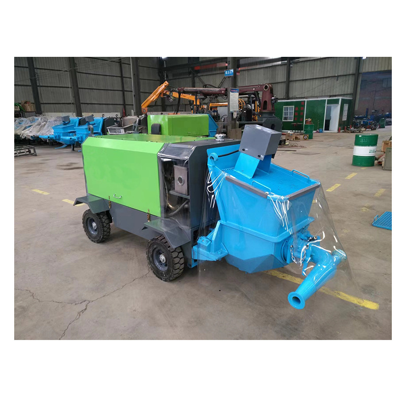 hot sale diesel mobile concrete spraying machine price concrete shotcrete with gun for tunnel construction works