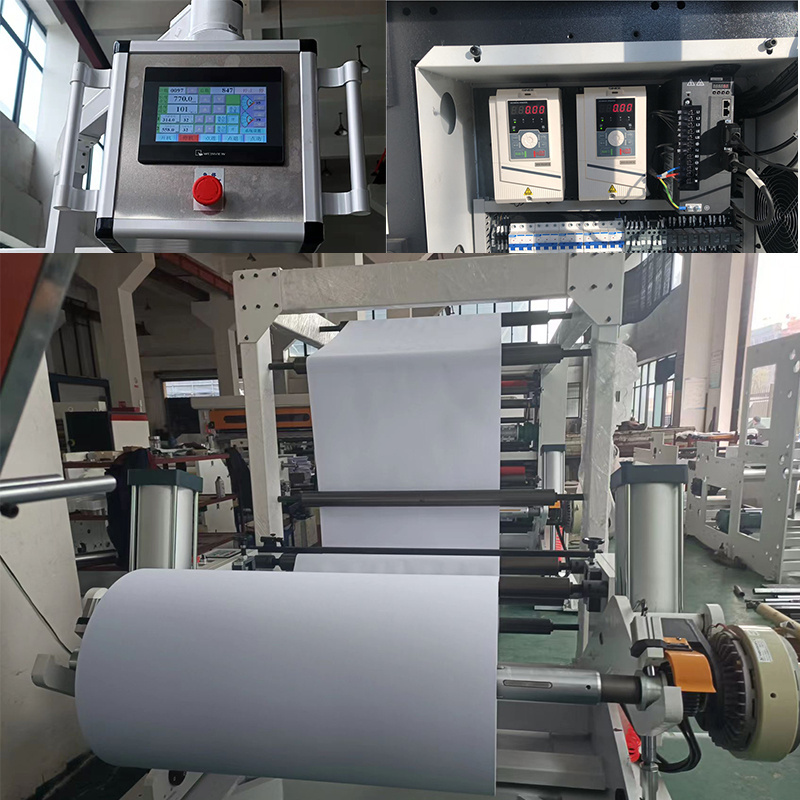 Automatic roll to sheet a4 paper cutting machine paper slitting cutter counting machine for PET Self-adhesive paper