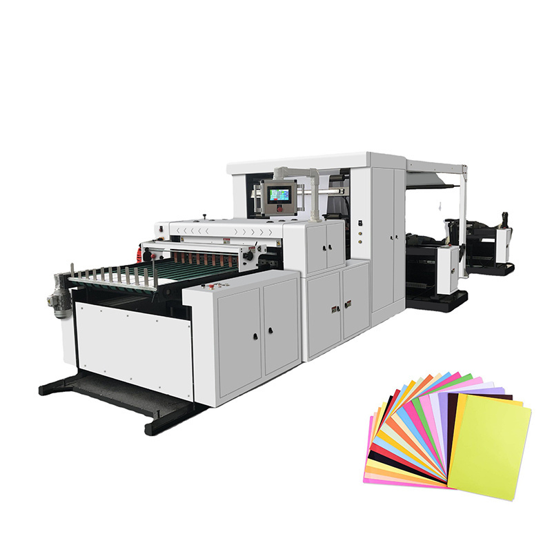 Full automatic Paper Roll to Sheet Cutting paper cutter machine automatic ( 60 - 500g paper)