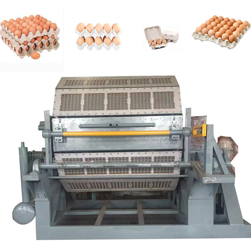 Manufacturers supply alveoles egg tray machine production line paper egg tray making machine fully automatic