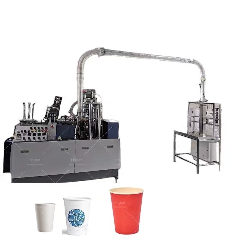 Fully automatic high speed carton cardboard paper cup machine to make disposable paper cup