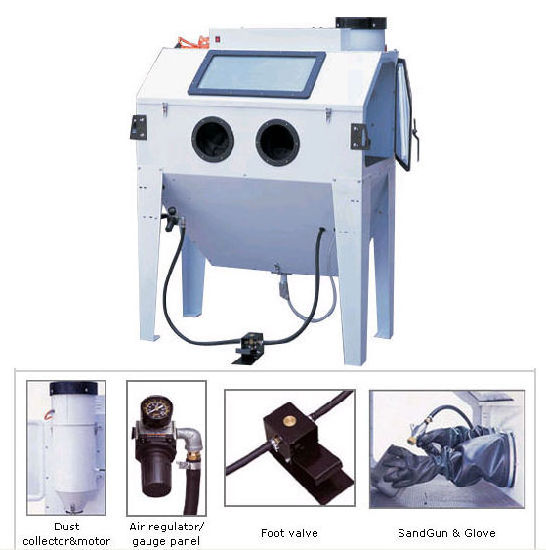 Vapour sand blasting cabinet/water sandblast machine/sandblaster