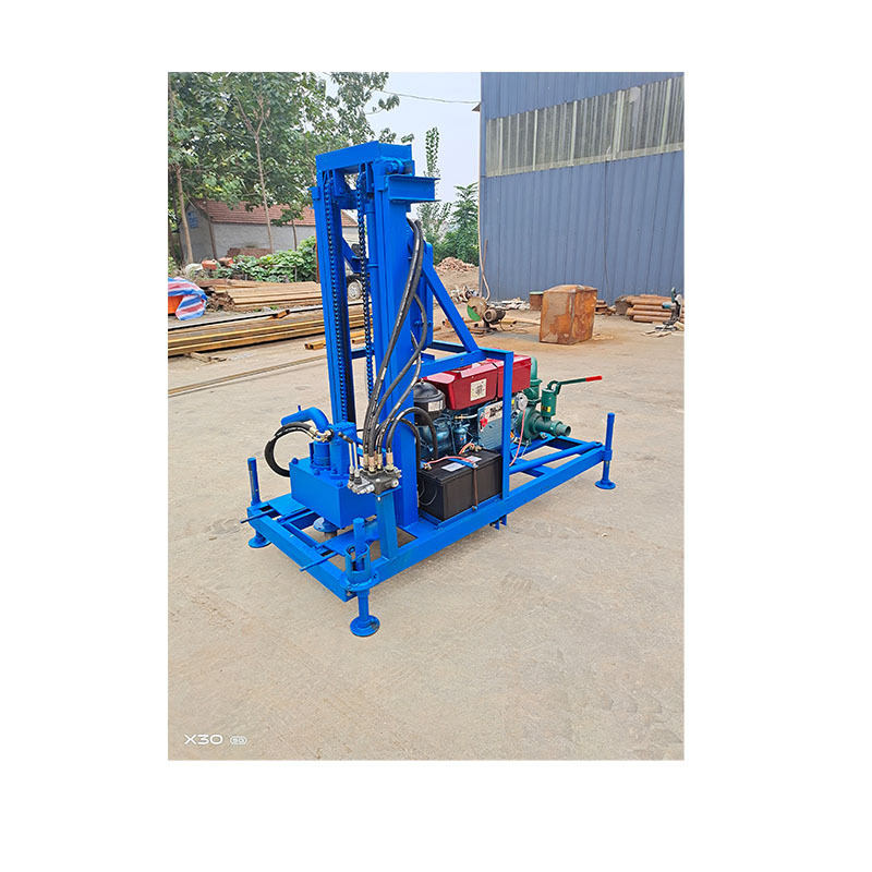 22hp 25hp diesel engine 200m depth mine mini drilling rig machines for water wells