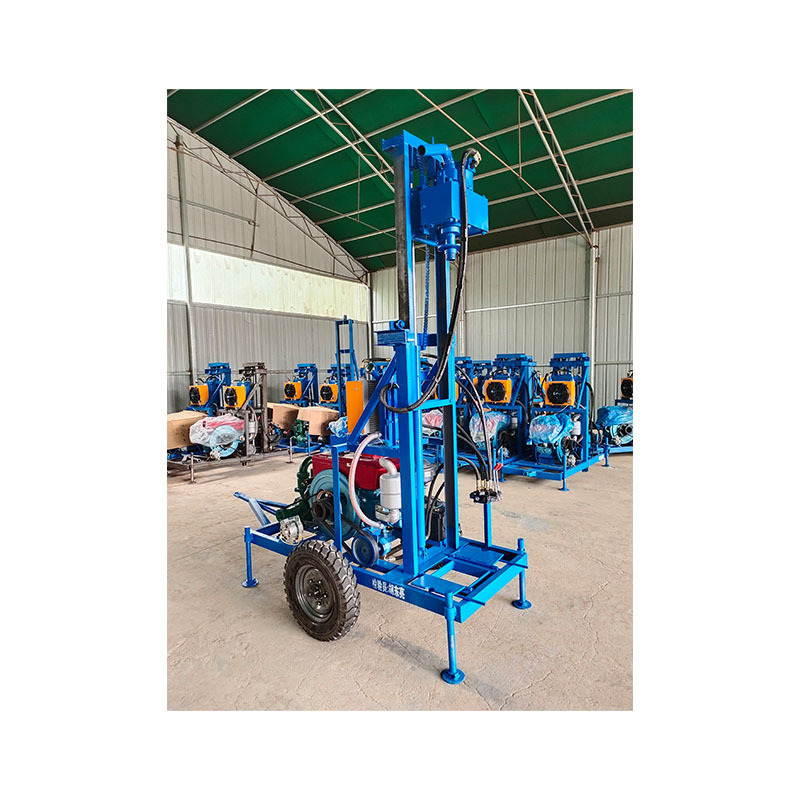 22hp 25hp diesel engine 200m depth mine mini drilling rig machines for water wells