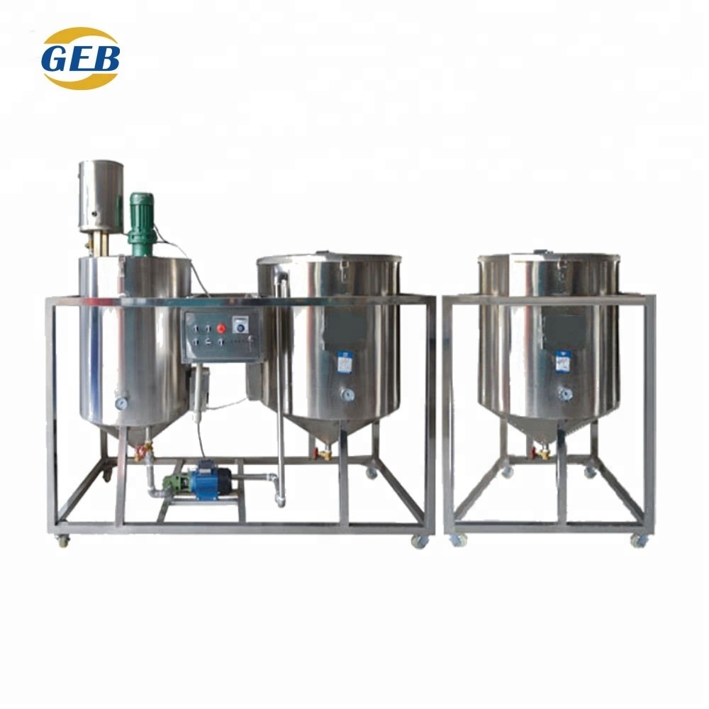 Mini oil refinery for sale vegetable oil refinery equipment small scale edible oil refining machinery