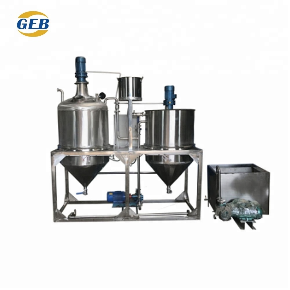 Mini oil refinery for sale vegetable oil refinery equipment small scale edible oil refining machinery