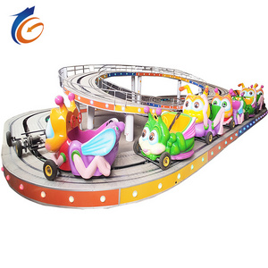 Amusement park game sliding backyard roller coaster attraction kids small sliding roller coaster amusement rides for sale