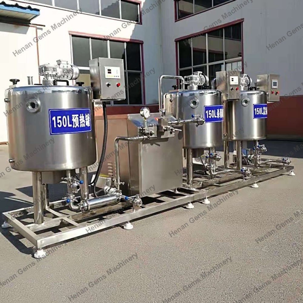 Dairy Yogurt Machinery Equipment Pasteurizer Milk Cheese Yogurt Processing Line On Sale