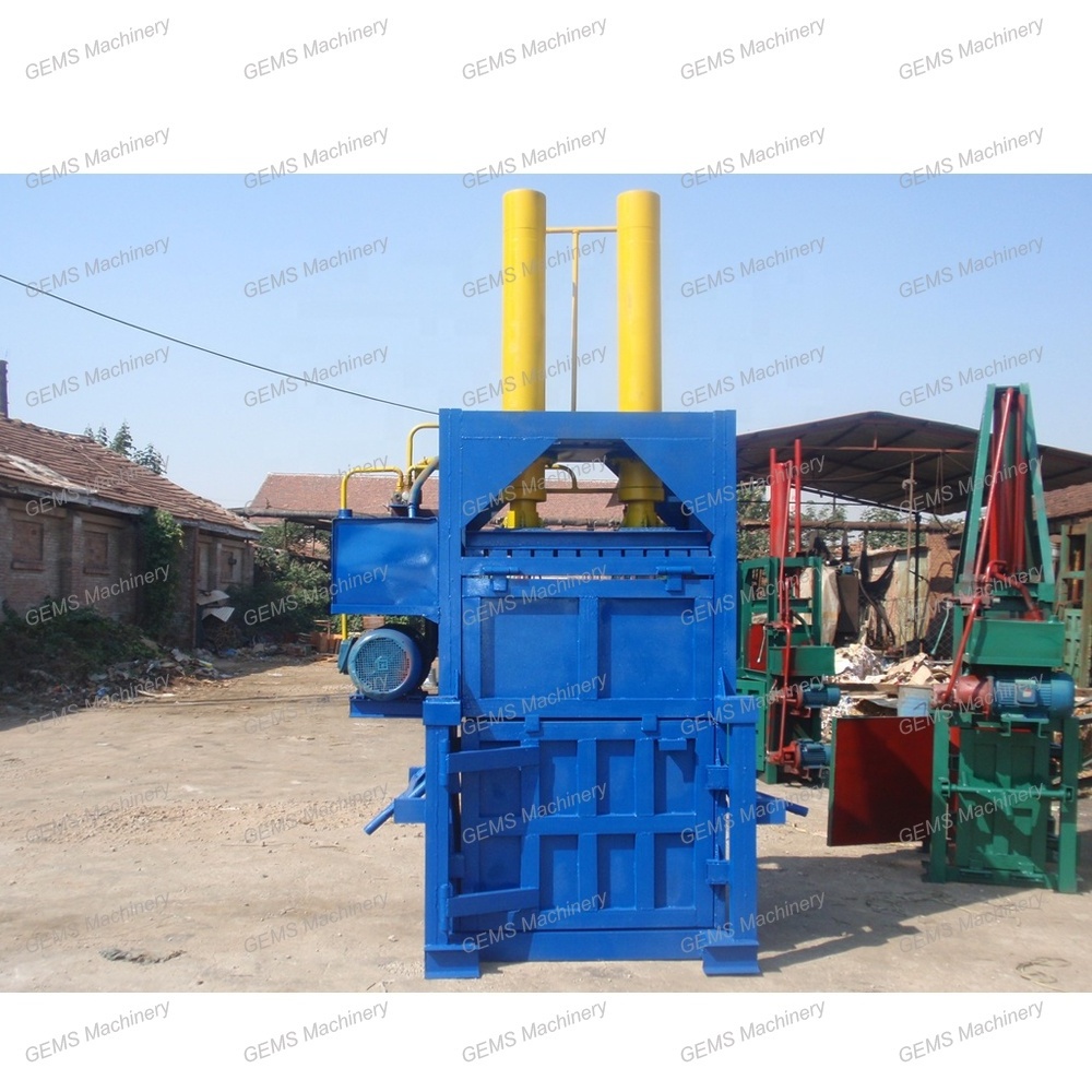 Waste Paper Plastic Bottles Scrap Aluminium Baler and Trash Compactor Machine