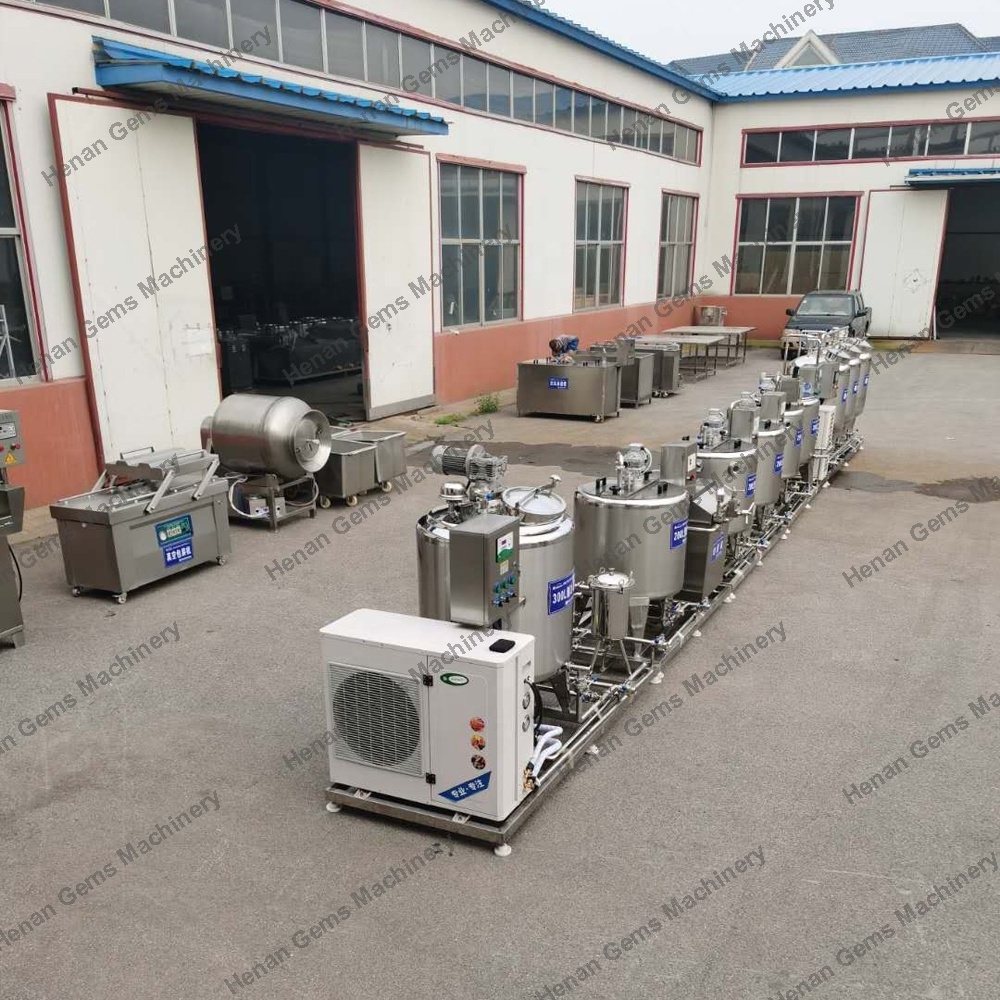 Dairy Yogurt Machinery Equipment Pasteurizer Milk Cheese Yogurt Processing Line On Sale