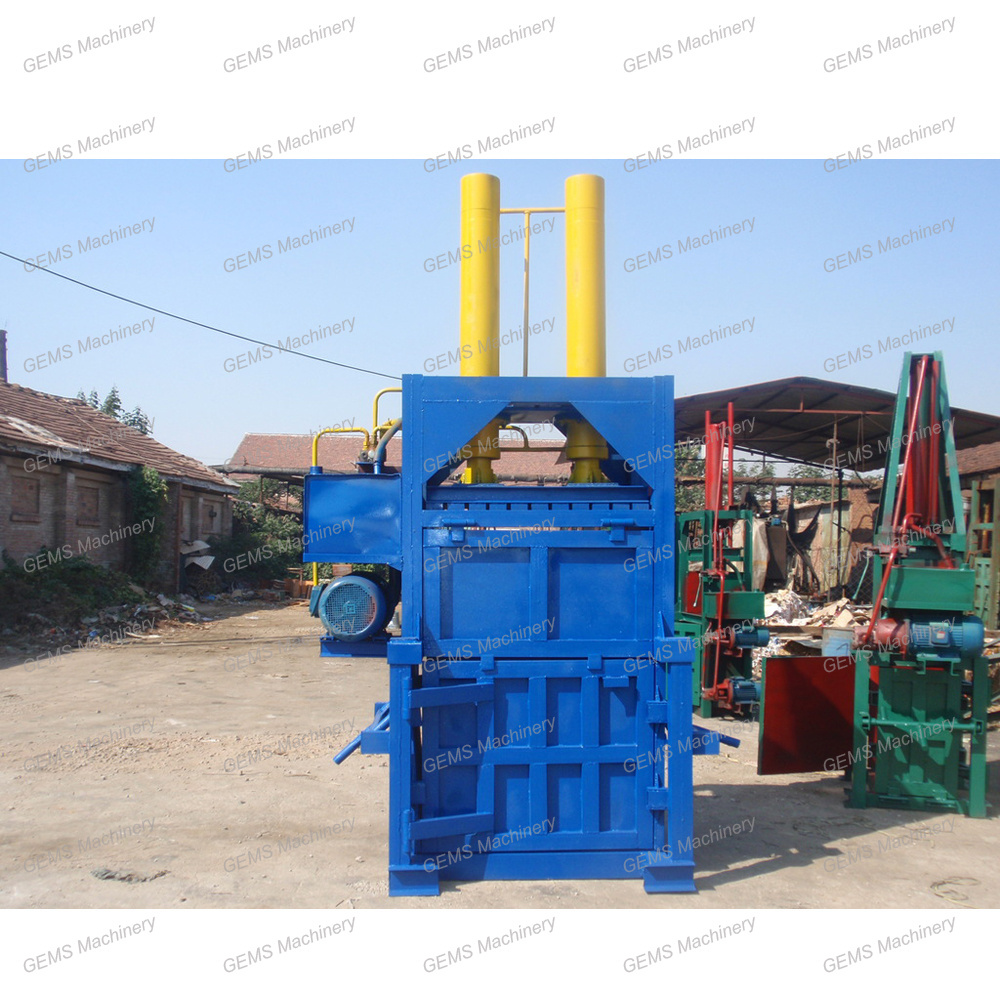 2019 Small Recycling Machine Vertical Press Waste Paper Baler Bundling Machine for Sale