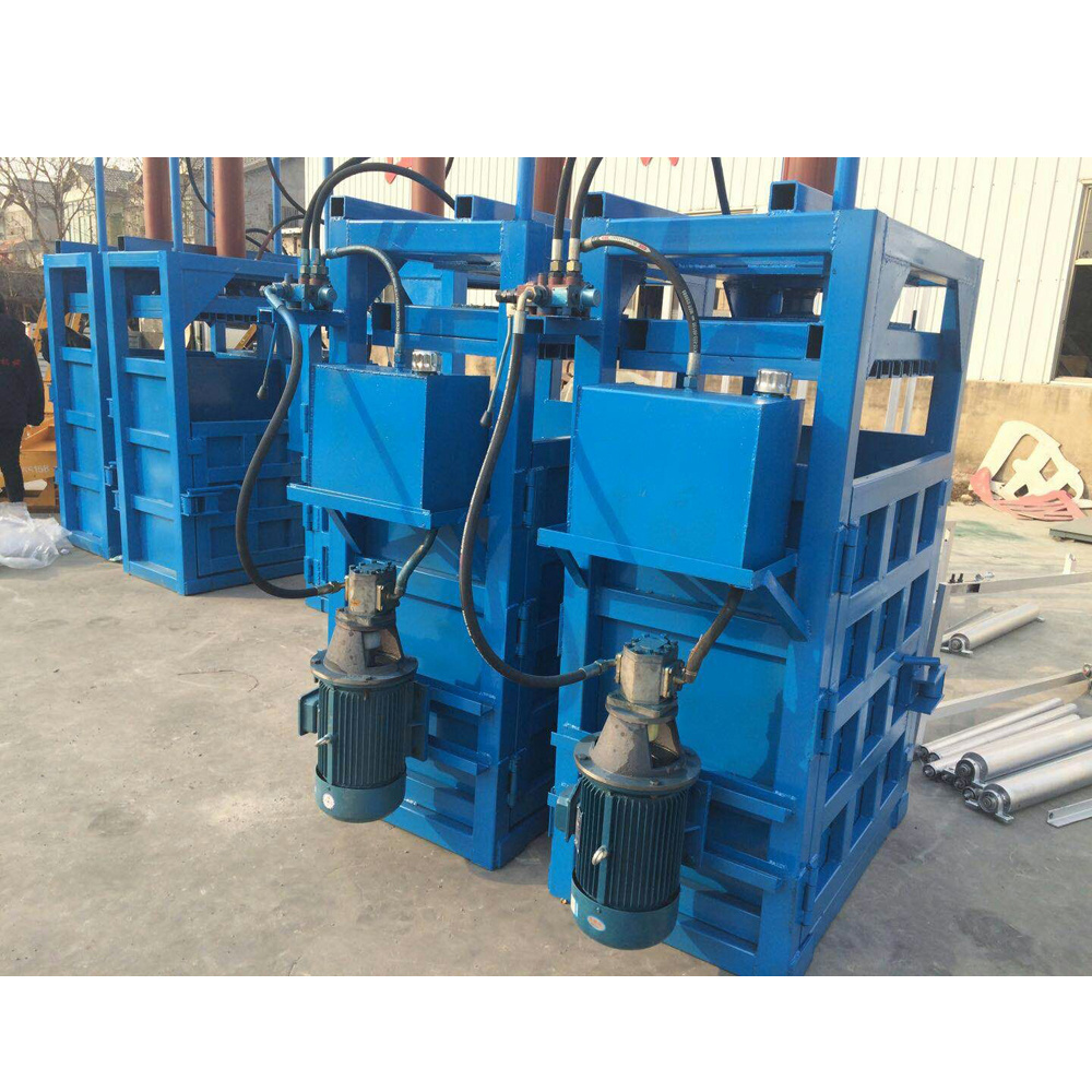 Waste Paper Plastic Bottles Scrap Aluminium Baler and Trash Compactor Machine