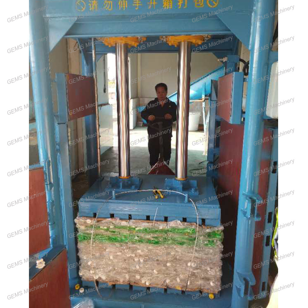 2019 Small Recycling Machine Vertical Press Waste Paper Baler Bundling Machine for Sale