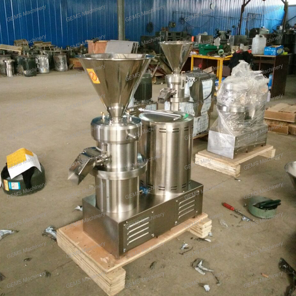 Factory Price Ginger Garlic Chili Sauce Grinder Date Paste Grinding Machinery Hummus Jam Making Chickpea Butter Production Line