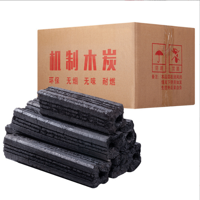 Hot Selling Square Shape Bamboo Wood powder Long Burning Time BBQ Charcoal Briquettes