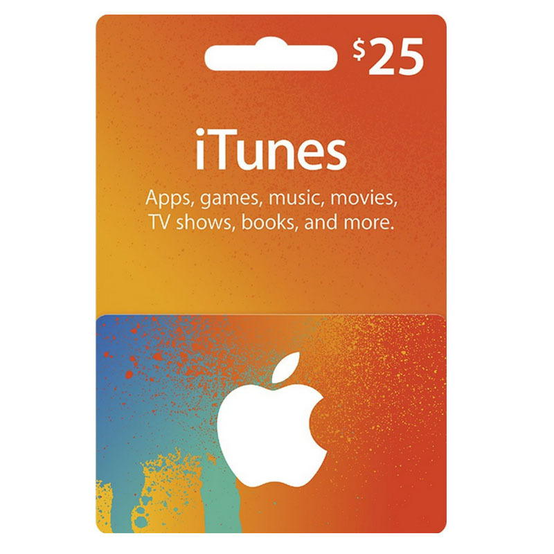 US Service iTunes Gift Card 25 US Dollars