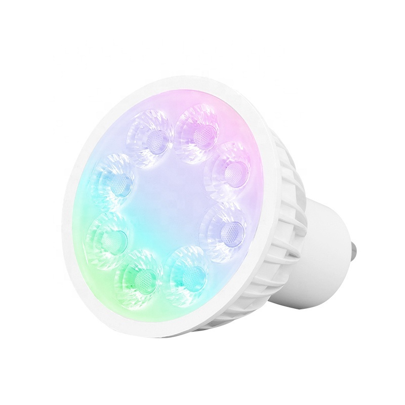 LM080Z Zigbee 3.0 Smart 4W RGBCCT Led Spot Light GU10 Bulb AC100-240V Color Temperature 2.4G Wireless By Tuya APP For Bedroom