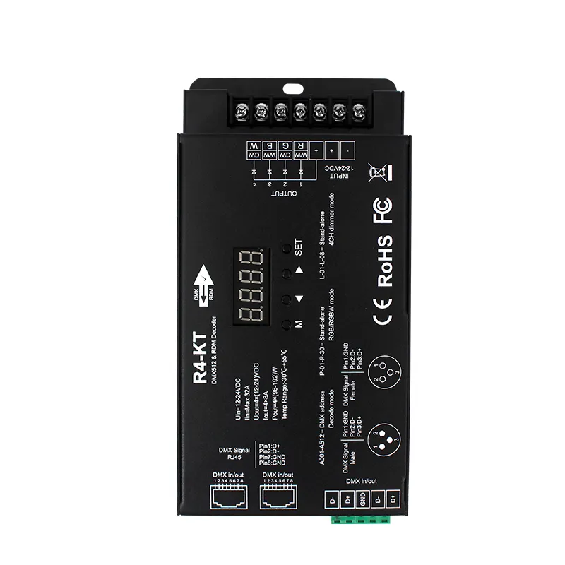 4-channel DMX512 decoder LED controller Stage Lighting controller DMX512 master dmx decoder