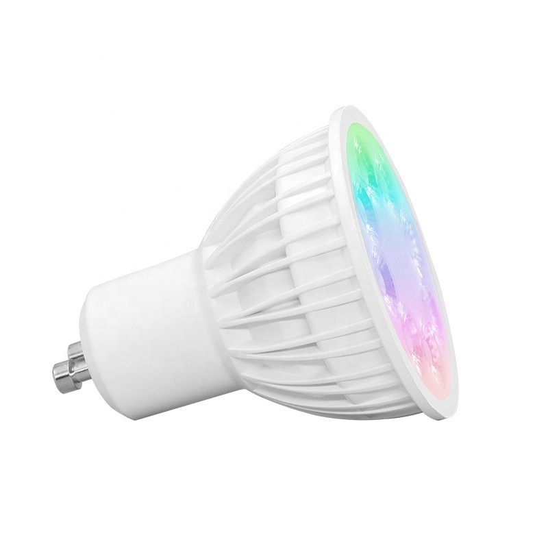 LM080Z Zigbee 3.0 Smart 4W RGBCCT Led Spot Light GU10 Bulb AC100-240V Color Temperature 2.4G Wireless By Tuya APP For Bedroom