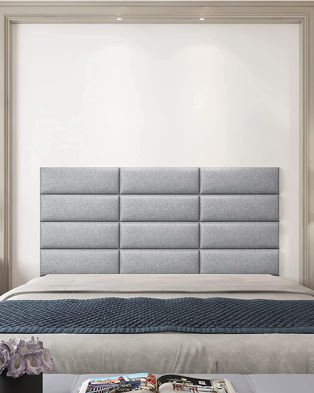 Adhesive Upholstered   3d acoustic diffuser wall panel  Fabric  Suede Headboard Wall Panel