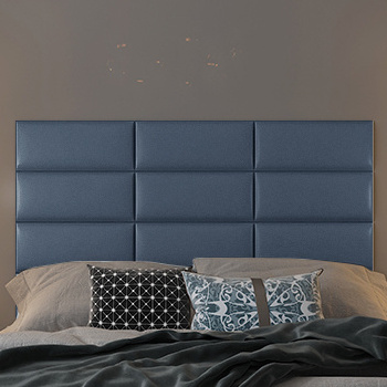 Adhesive Upholstered   3d acoustic diffuser wall panel  Fabric  Suede Headboard Wall Panel