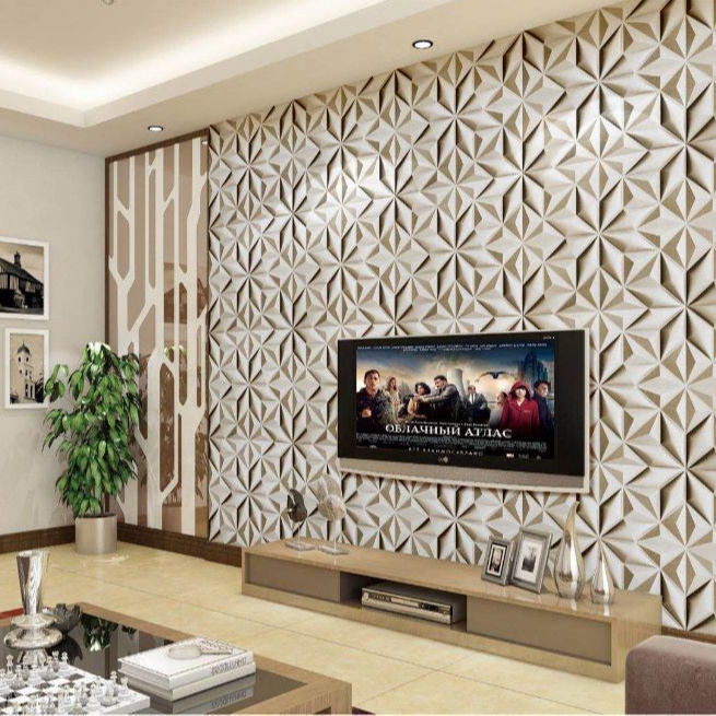 Super flexible leather carving soft 3d/4d wall panels wallpaper  from China manufacturer