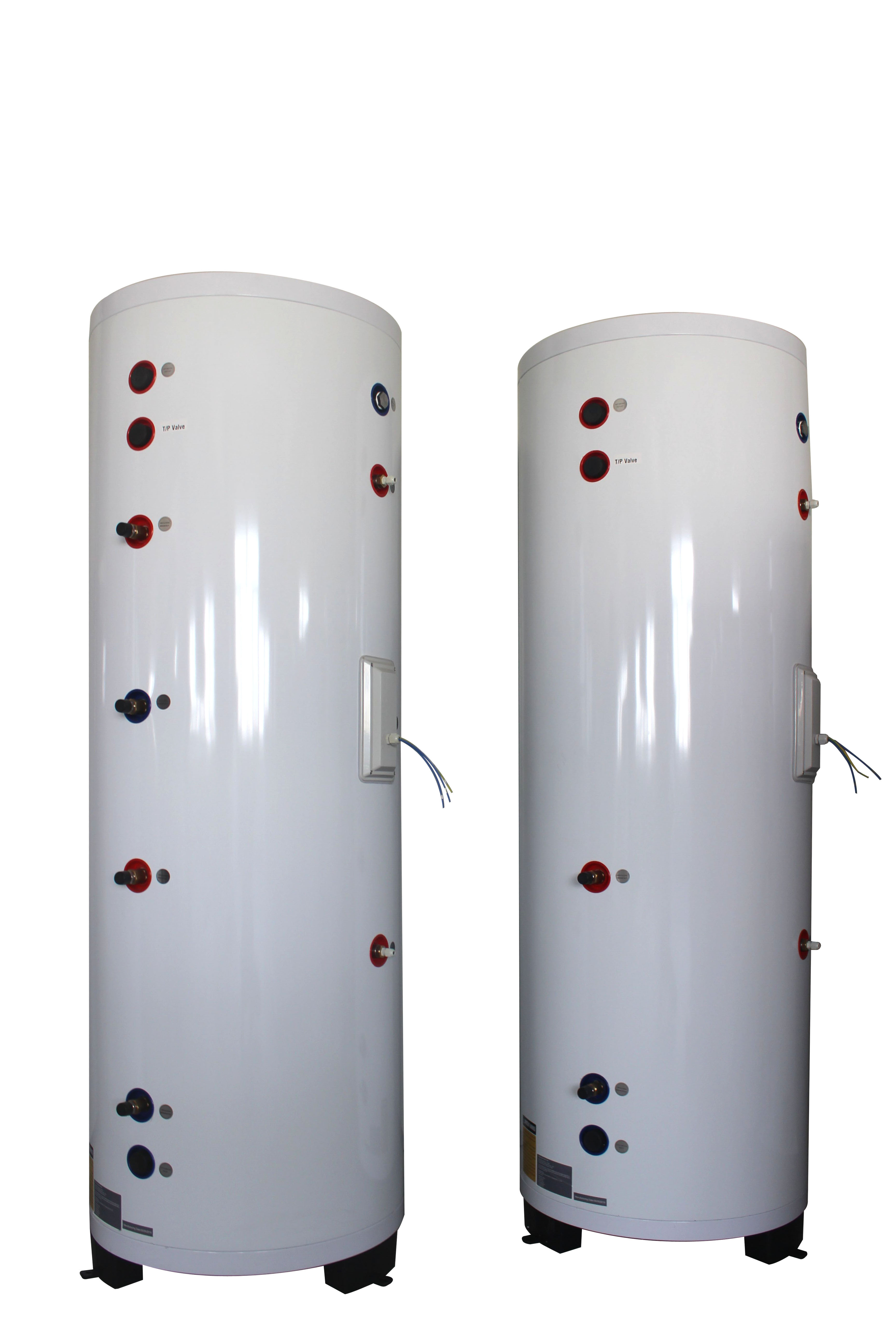 ERP 150L 200L 300L  DHW Stainless steel 304 316  Double Coil Dual Tank  Solar Water Tank Buffer tank